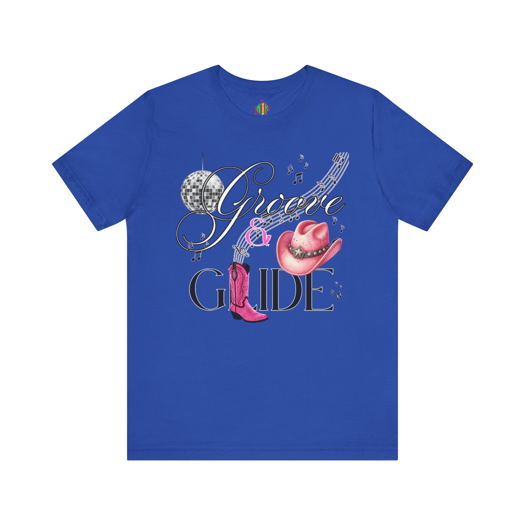 Groove and Glide Graphic Tee - Unisex Short Sleeve T-Shirt for Music Lovers